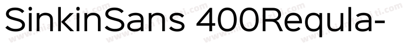 SinkinSans 400Requla字体转换